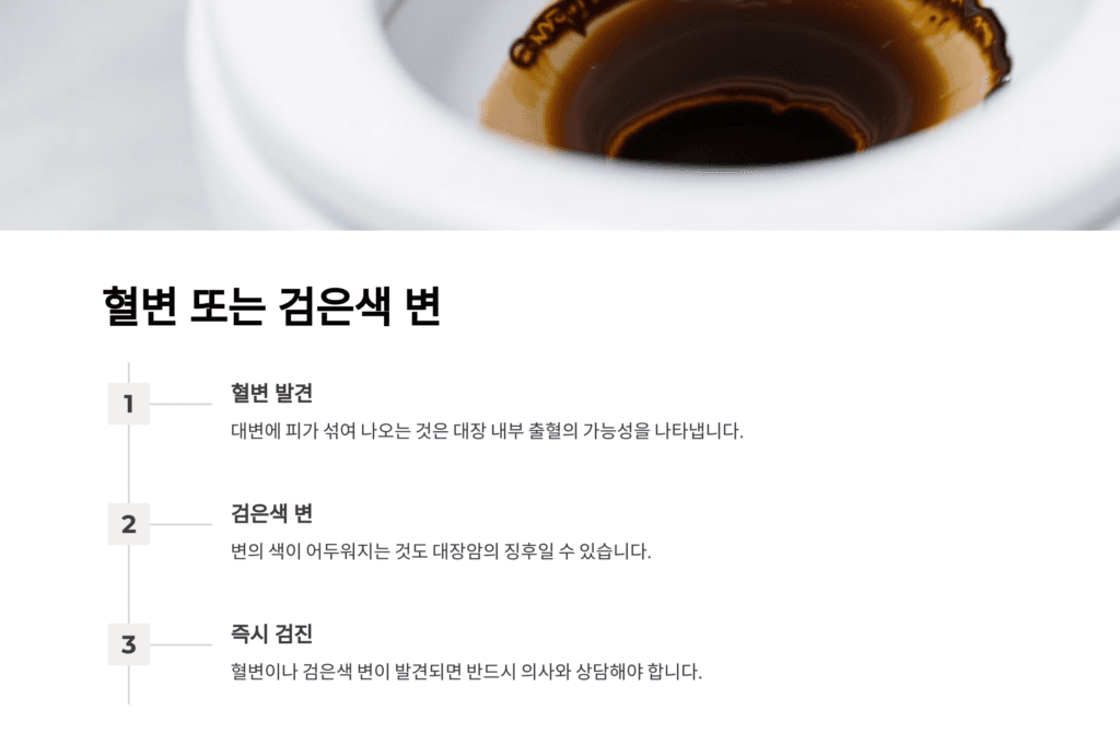 대장암 혈변