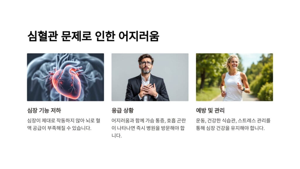 8 심혈관 문제로 인한 어지러움