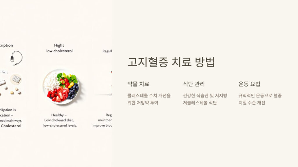 고지혈증 치료 방법