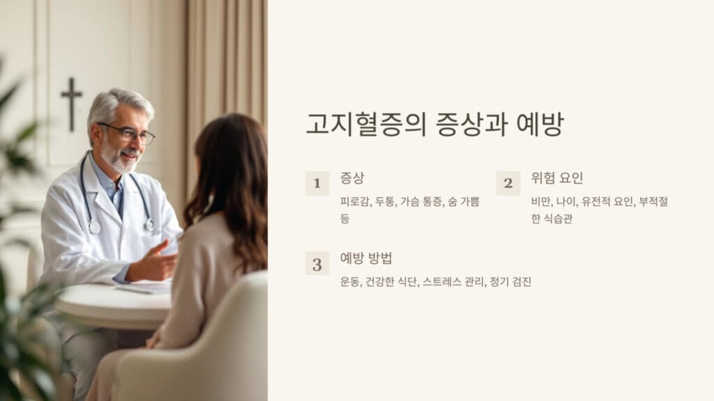 고지혈증 증상과 예방
