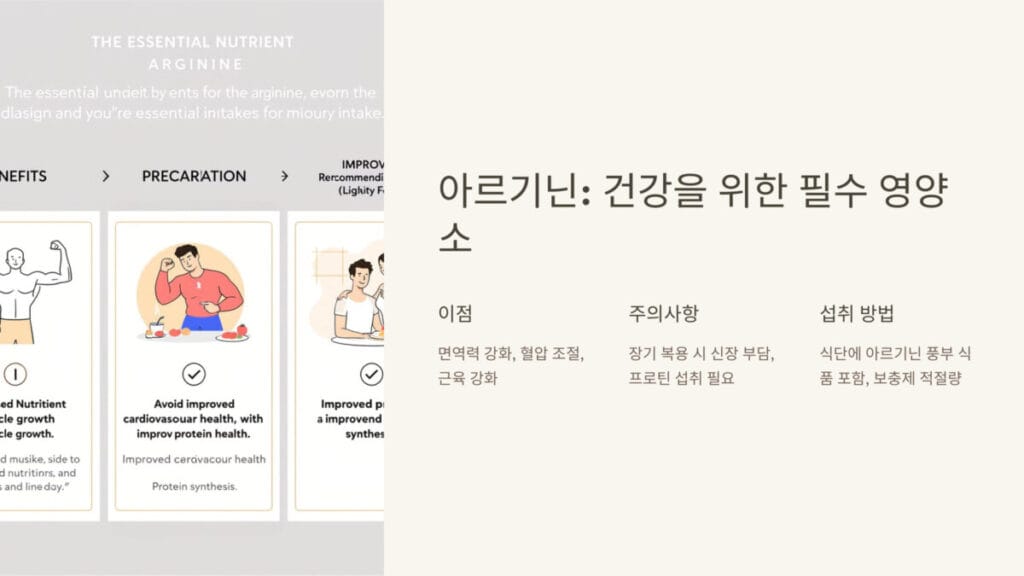 아르기닌 효능과 부작용