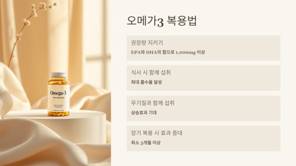 오메가3 복용법