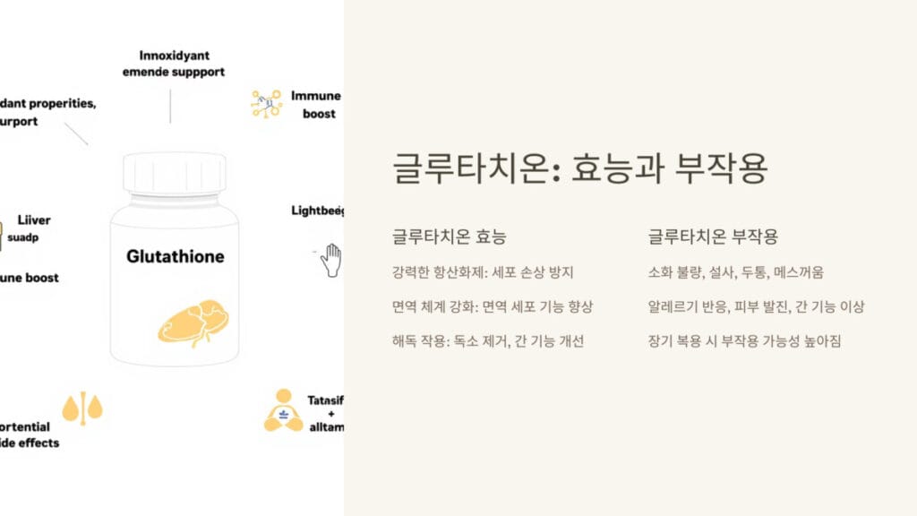 글루타치온 효능과 부작용